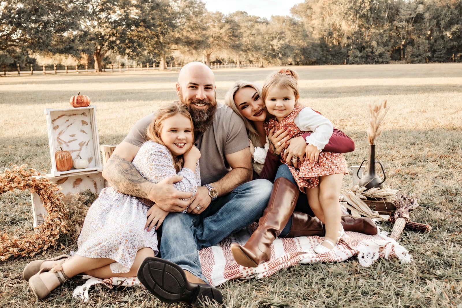 Landon Bookholt with his family, third-generation owner of KLO Roofing