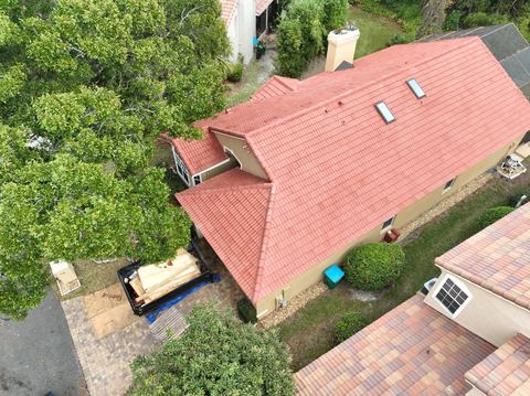 Aerial tile roof replacement